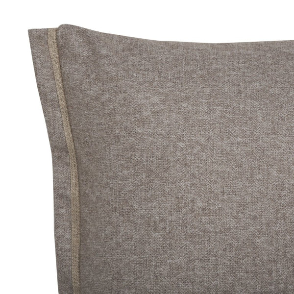 Safavieh Pyper, Boucle Linen Lumbar Pillow Soft Textured Accent for Sofa or Layered Bed Styling Taupe 18 x 18 PLS9004C-1818