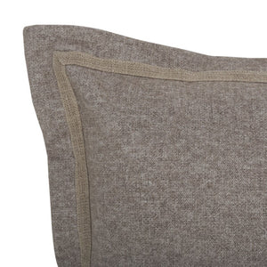 Safavieh Pyper, Boucle Linen Lumbar Pillow Soft Textured Accent for Sofa or Layered Bed Styling Taupe 18 x 18 PLS9004C-1818