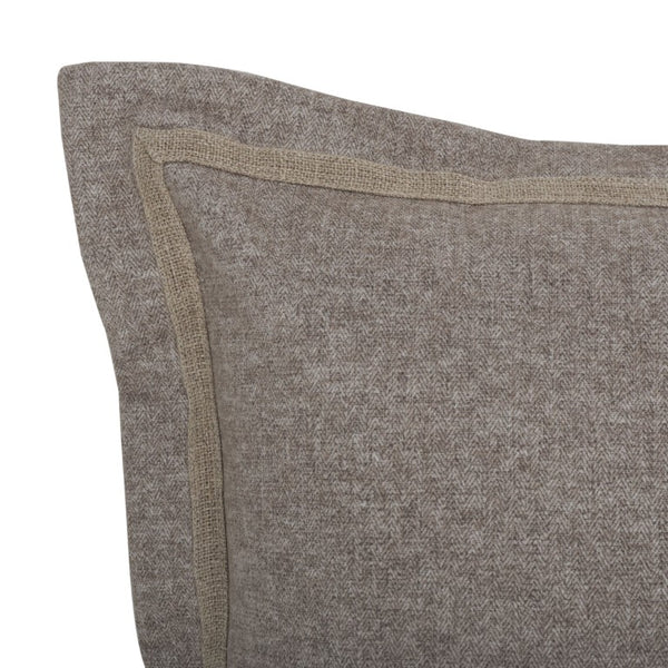 Safavieh Pyper, Boucle Linen Lumbar Pillow Soft Textured Accent for Sofa or Layered Bed Styling Taupe 18 x 18 PLS9004C-1818