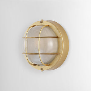Safavieh ELSON, Elegant Gold Outdoor Wall Sconce Set of 2 – Durable Iron & Glass for Patios and Gardens PLT4022A-SET2