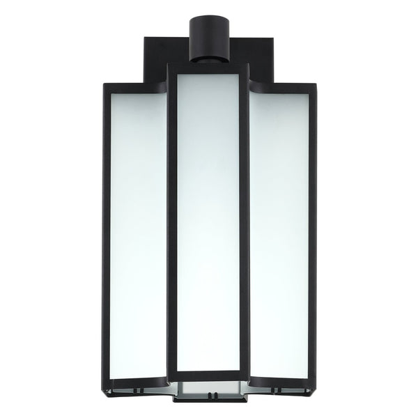Safavieh HYLA, 12-Inch Black Iron and Glass Outdoor Wall Sconce - Stylish, Weather-Resistant Illumination! PLT4023A