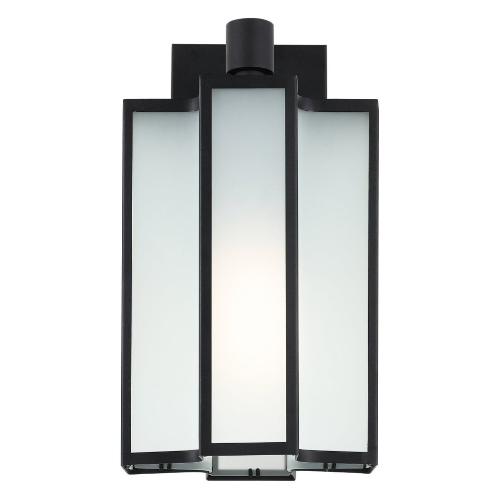 Safavieh HYLA, 12-Inch Black Iron and Glass Outdoor Wall Sconce - Stylish, Weather-Resistant Illumination! PLT4023A