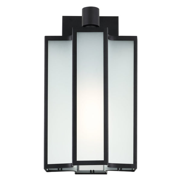 Safavieh HYLA, 12-Inch Black Iron and Glass Outdoor Wall Sconce - Stylish, Weather-Resistant Illumination! PLT4023A
