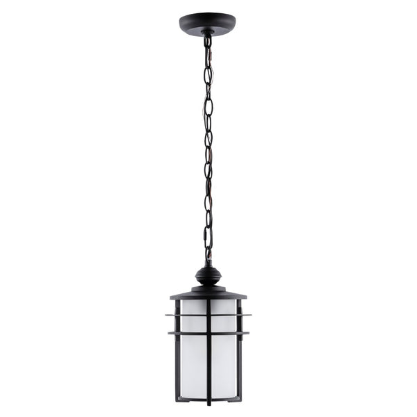 Safavieh ADISYN, 7-Inch Extendable Black Outdoor Pendant Light - Durable Iron & Glass for Modern Spaces PLT4026A