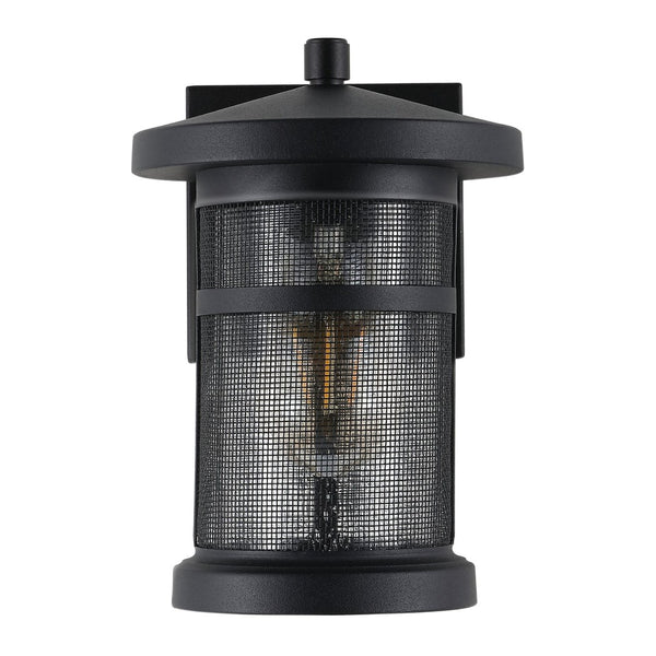 Safavieh OSPREY, Set of 2, 7.5 Inch Black Iron & Glass Outdoor Wall Sconces for Modern Entryway Illumination PLT4029A-SET2