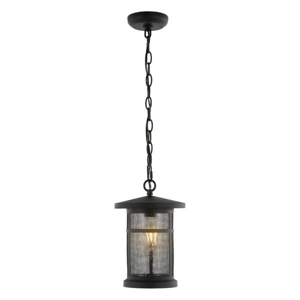 Safavieh OSPREY, 8-Inch Extendable Black Iron & Glass Outdoor Pendant Light for Elegant Illumination PLT4030A
