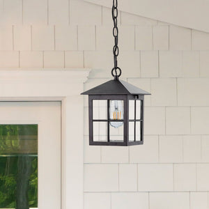 Safavieh PENRYN, 7.25-Inch Extendable Outdoor Pendant Light in Oil Rubbed Bronze - Perfect for Patios & More! PLT4031A