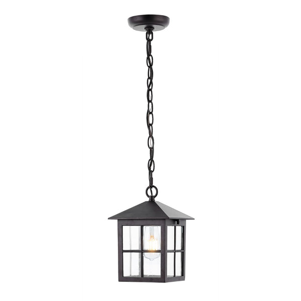 Safavieh PENRYN, 7.25-Inch Extendable Outdoor Pendant Light in Oil Rubbed Bronze - Perfect for Patios & More! PLT4031A