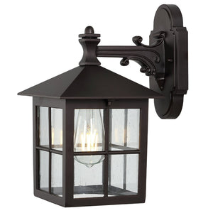 Safavieh PENRYN, Elegant 10-Inch Outdoor Wall Sconce Set of 2 - Weather-Resistant Iron & Glass Design PLT4032A-SET2