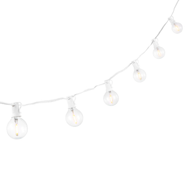 Safavieh CHIERA, 10-Light Outdoor String Lights, 120-Inch White, Durable & Elegant for Year-Round Ambiance PLT4042A
