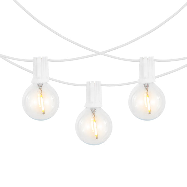 Safavieh CHIERA, 10-Light Outdoor String Lights, 120-Inch White, Durable & Elegant for Year-Round Ambiance PLT4042A