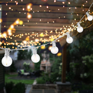 Safavieh CHIERA, 10-Light Outdoor String Lights, 120-Inch White, Durable & Elegant for Year-Round Ambiance PLT4042A