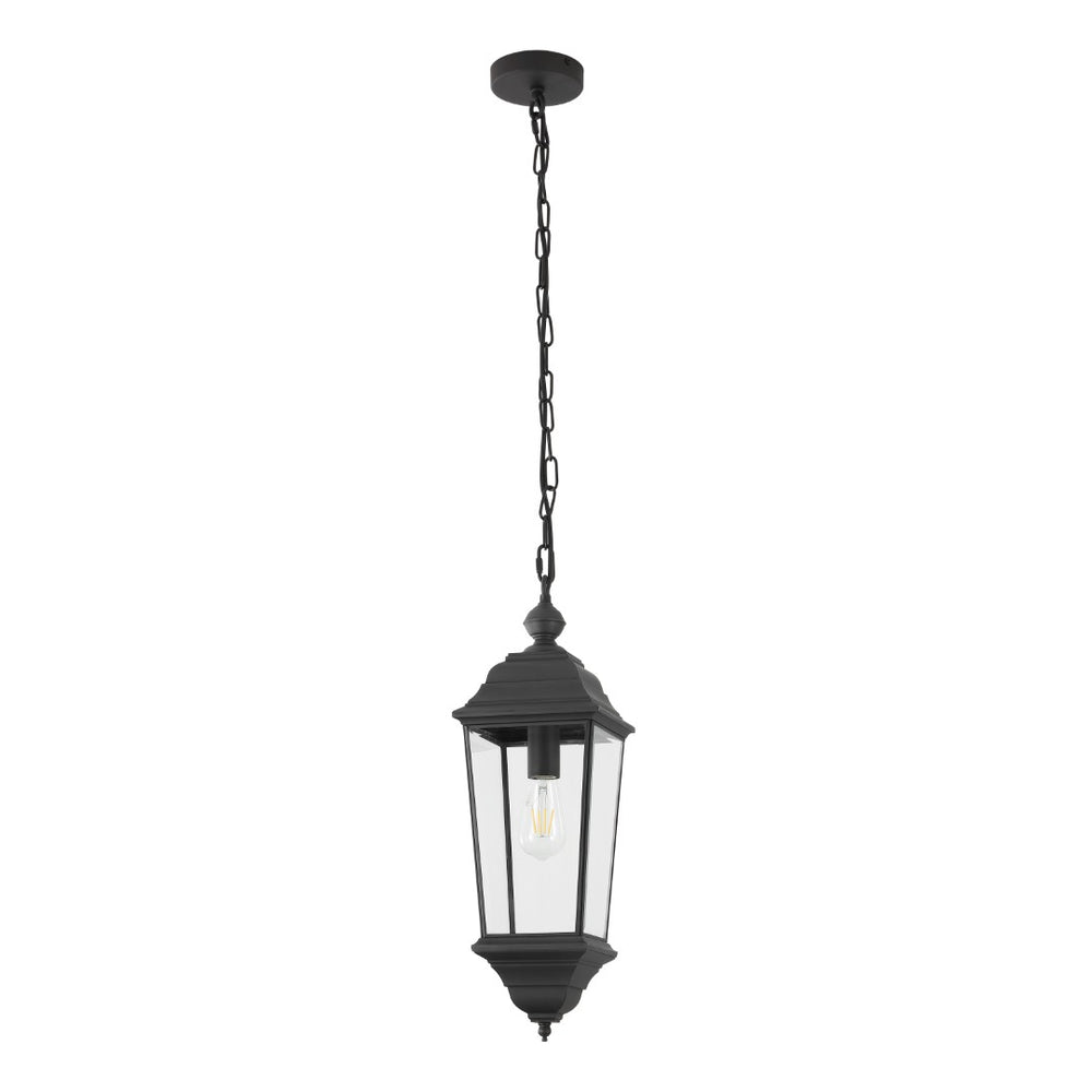 Safavieh TERI, 7 Inch Modern Black Metal Outdoor Pendant Light - Stylish, Durable, and Weather-Resistant Design PLT4083A