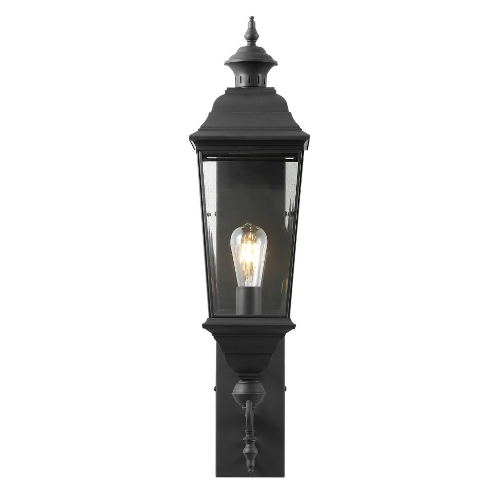 Safavieh BRADEN, 9.5 Inch Black Metal Outdoor Wall Sconce - Timeless Style for Porches and Entryways PLT4084A