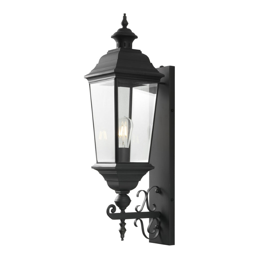 Safavieh BRADEN, 9.5 Inch Black Metal Outdoor Wall Sconce - Timeless Style for Porches and Entryways PLT4084A