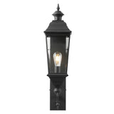 Safavieh Braden, 9.5 Inch, Black, Metal Outdoor Wall Sconce  Metal / Glass