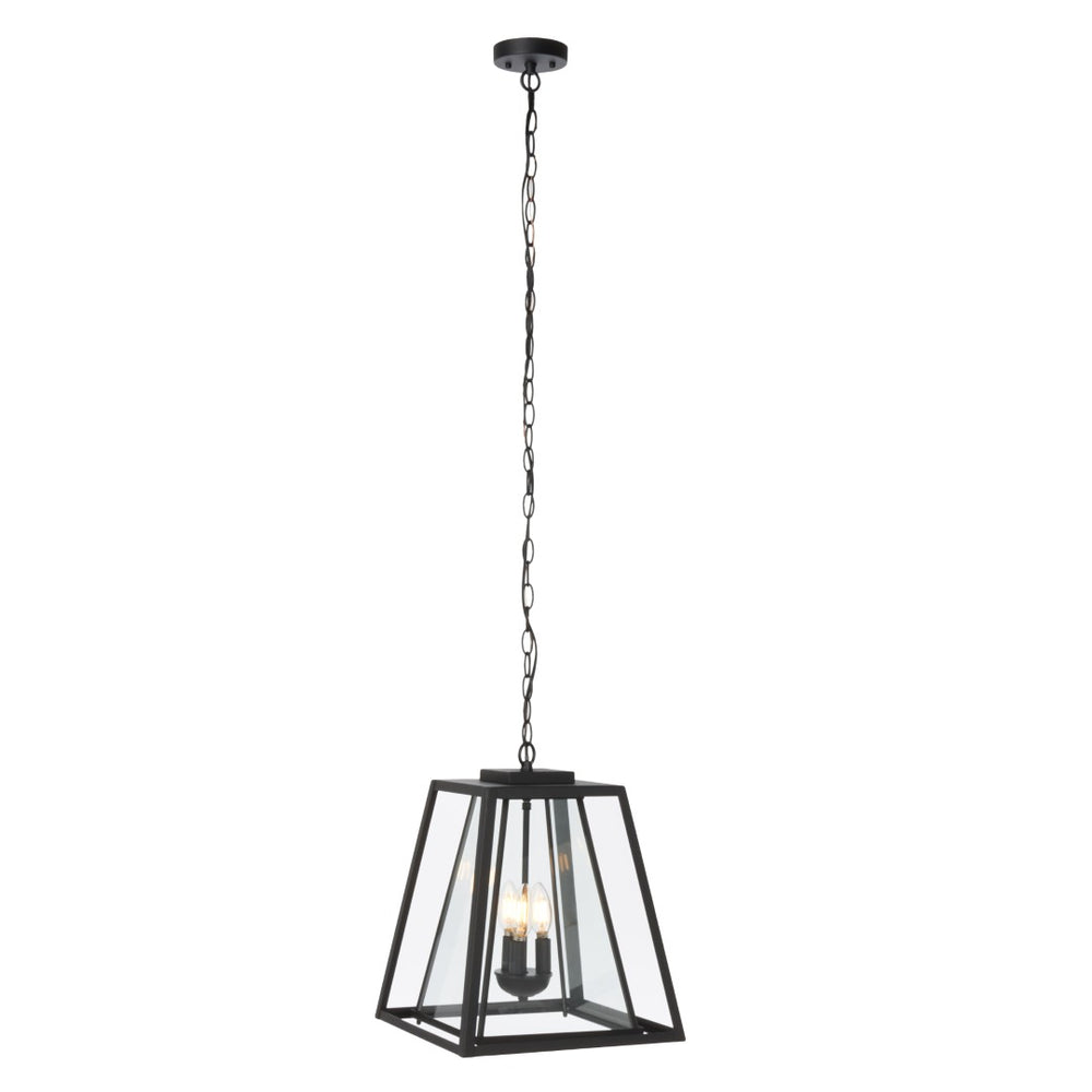 Safavieh RYDLER, 13 Inch Black Steel/Glass Outdoor Pendant Light - Modern Minimalism for Stylish Illumination PLT7028A