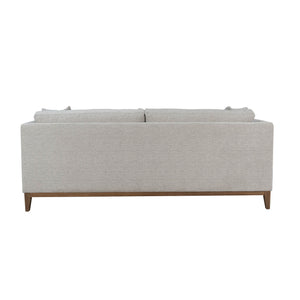 Lh Imports Harmony Sofa - Luxurious Woven Tweed Neutral Design, Feather-polyester Cushions & Sturdy Oak Frame Grey Oak,Pine,Plywood,Polyester,Foam,Polyester Fiber,Feather Plu022-wtn