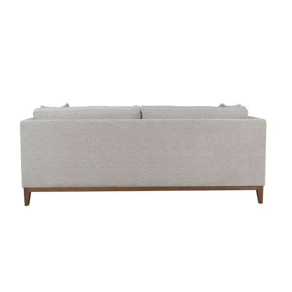 Lh Imports Harmony Sofa - Luxurious Woven Tweed Neutral Design, Feather-polyester Cushions & Sturdy Oak Frame Grey Oak,Pine,Plywood,Polyester,Foam,Polyester Fiber,Feather Plu022-wtn