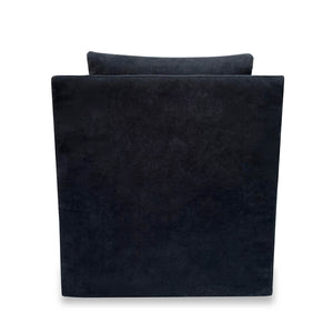 Lh Imports Heston Club Chair - Black Raven Slipcover Elegance For Stylish Home Decor And Ultimate Comfort Black Pine,Plywood,Polyester,Polyester Fiber,Feather,Foam Plu039-b