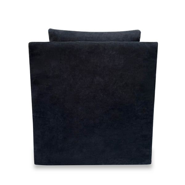 Lh Imports Heston Club Chair - Black Raven Slipcover Elegance For Stylish Home Decor And Ultimate Comfort Black Pine,Plywood,Polyester,Polyester Fiber,Feather,Foam Plu039-b