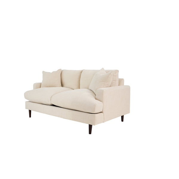 Lh Imports Martha Loveseat - Elegant Beach Alabaster With Reversible Cushions For Ultimate Comfort & Durability  Hemlock,Alder,Plywood,Feather,Polyester,Foam,Polyester Fiber Plu073-bl