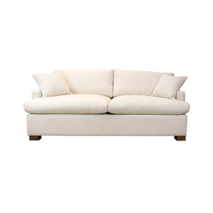 Lh Imports Martha Queen Sofa Bed - Beach Alabaster With 5.5" Memory Foam And Durable Steel Frame For Comfort Beige Hemlock,Alder,Plywood,Feather,Polyester,Foam,Polyester Fiber Plu074-bl