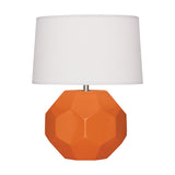 Robert Abbey Pumpkin Franklin Accent Lamp Pumpkin Glazed Ceramic Oyster Linen Shade