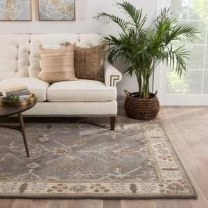 Jaipur Living Jaipur Living Chambery Hand-tufted Wool Floral Rug Vintage Botanical Neutral Pile Gray 2'X3' RUG129875