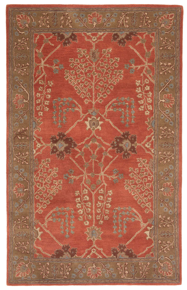 Jaipur Living Jaipur Living Chambery Hand-tufted Wool Floral Rug Vintage Botanical Neutral Pile Orange 2'X3' RUG103481