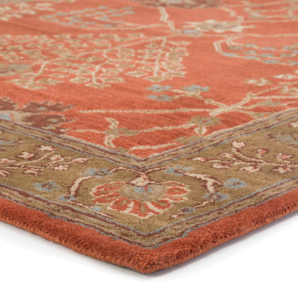 Jaipur Living Jaipur Living Chambery Hand-tufted Wool Floral Rug Vintage Botanical Neutral Pile Orange 2'6"X8' Runner RUG103483