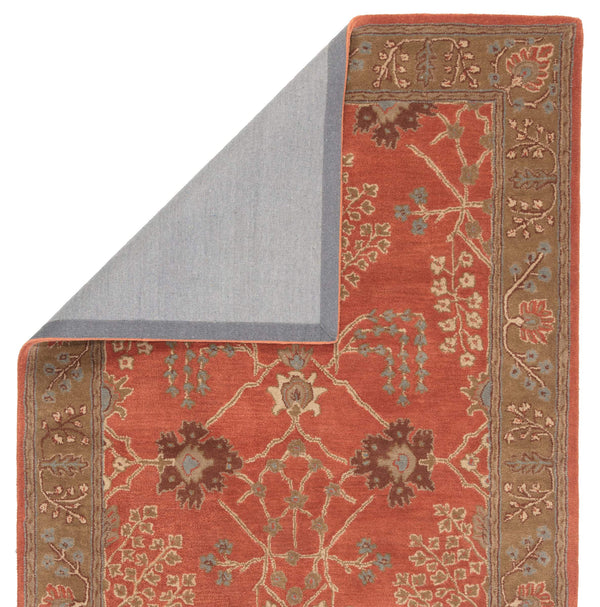 Jaipur Living Jaipur Living Chambery Hand-tufted Wool Floral Rug Vintage Botanical Neutral Pile Orange 2'6"X8' Runner RUG103483