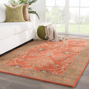 Jaipur Living Jaipur Living Chambery Hand-tufted Wool Floral Rug Vintage Botanical Neutral Pile Orange 2'X3' RUG103481