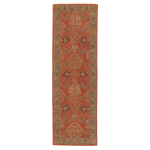 Jaipur Living Jaipur Living Chambery Hand-tufted Wool Floral Rug Vintage Botanical Neutral Pile Orange 2'6"X8' Runner RUG103483