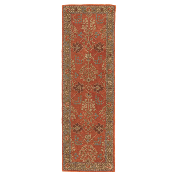 Jaipur Living Jaipur Living Chambery Hand-tufted Wool Floral Rug Vintage Botanical Neutral Pile Orange 2'6"X8' Runner RUG103483