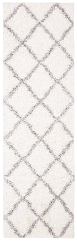 Safavieh Parma Cozy Shag Area Rug – Luxurious Lattice Design For Modern Home Decor, Crafted In Turkey Cream ,Grey Polypropylene Pile Pma521a-3sq