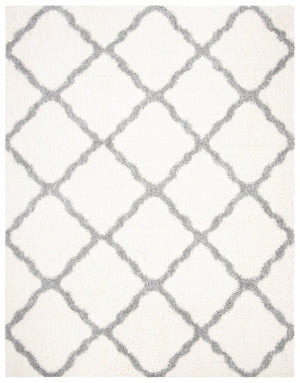 Safavieh Parma Cozy Shag Area Rug – Luxurious Lattice Design For Modern Home Decor, Crafted In Turkey Cream ,Grey Polypropylene Pile Pma521a-3sq