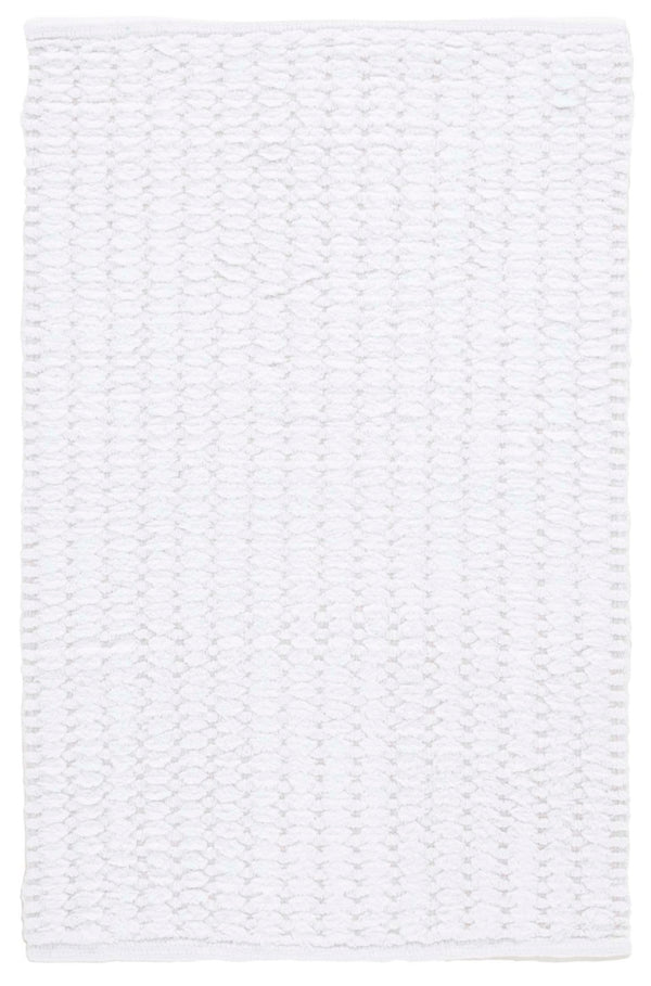 Safavieh Oliva Handwoven Cotton Bathmat Ridged Hatched Texture for Modern Minimalist Bathrooms PMBS902F-3220