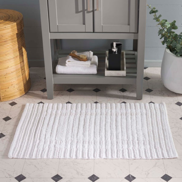 Safavieh Greyson Handwoven Cotton Striped Bathmat Artisan Crafted for Modern Bathroom Decor PMBS904F-3220