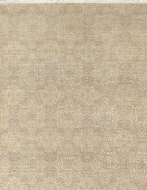 Pasargad Home Transitional Collection Hand-knotted Silk & Wool Area Rug For Modern Elegance   Pmc 4 9x12