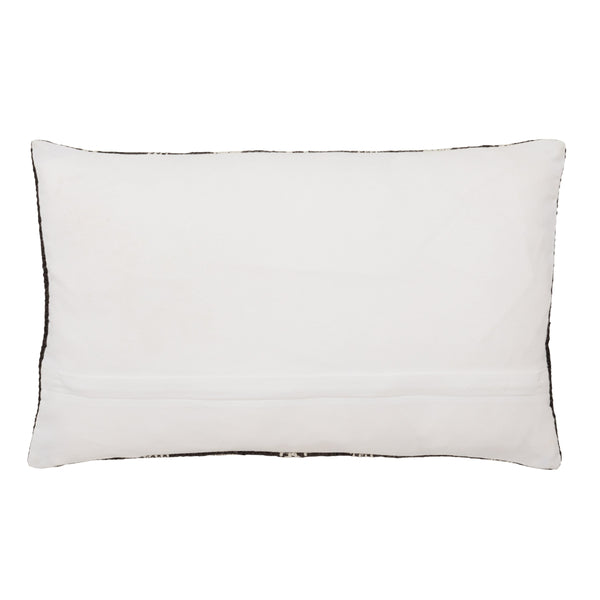 Jaipur Living Vibe by Jaipur Living Pampas Embroidered Lumbar Pillow Cover Tribal Stripe Polyester Blue PLC102446