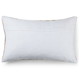 Jaipur Living Vibe by Jaipur Living Tribal Embroidered Striped Lumbar Pillow for Indoor Outdoor Use Tan PLW103725
