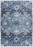 Rizzy Panache PN6962 Power Loomed Transitional Polypropylene Rug Blue/Ivory 9'10" x 12'6"