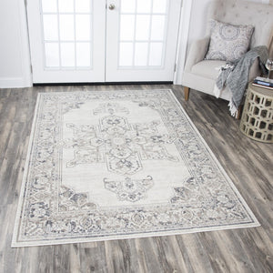 Rizzy Panache PN6980 Power Loomed Traditional  Polypropylene Rug Natural/Beige 9'10" x 12'6"