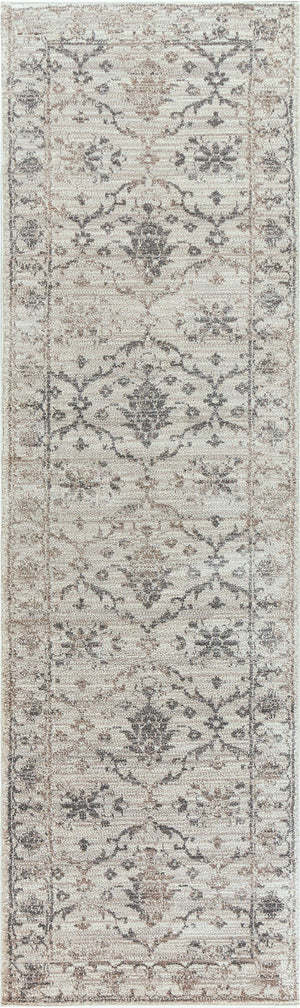 Rizzy Panache PN6985 Power Loomed Transitional Polypropylene Rug Natural/Beige 2'3" x 7'7"