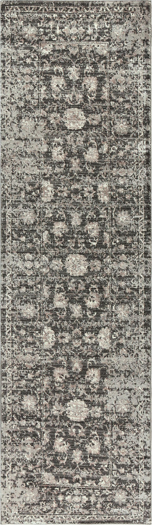 Rizzy Panache PN6986 Power Loomed Transitional Polypropylene Rug Gray/Taupe 2'3" x 7'7"
