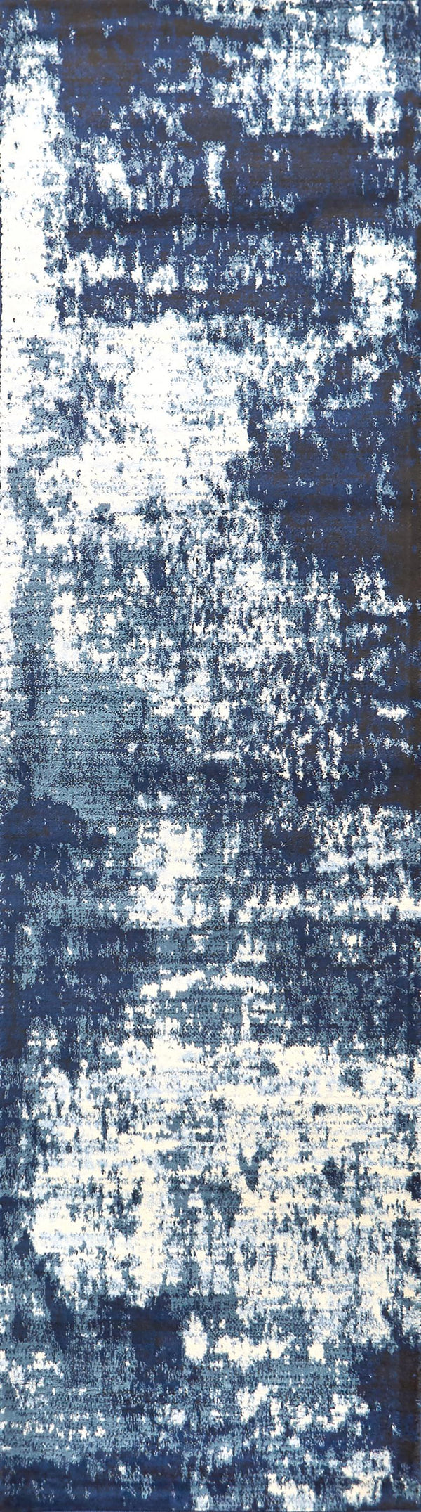 Rizzy Panache PN6988 Power Loomed Contemporary Polypropylene Rug Ivory/Blue 2'3" x 7'7"