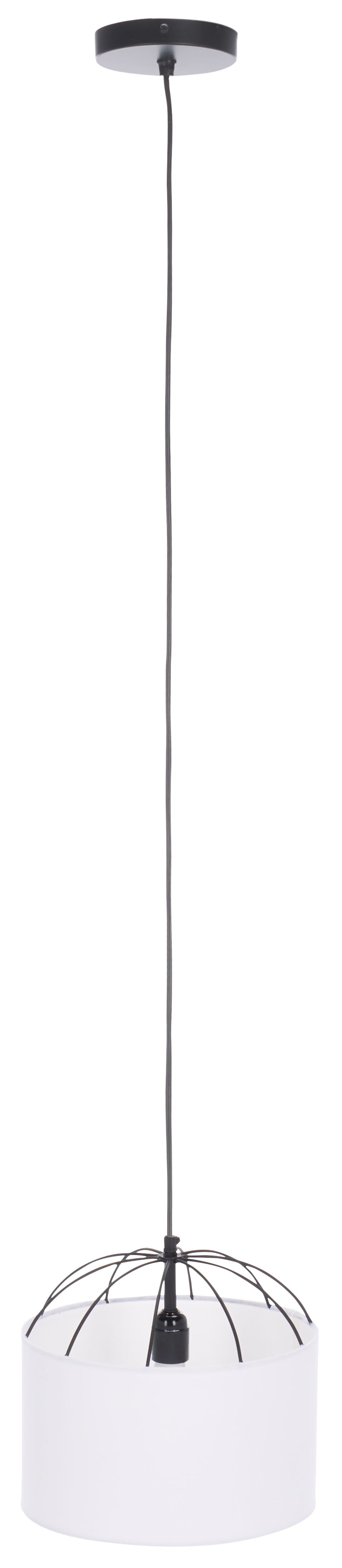 Safavieh Noomi, 12-inch Modern Table Lamp In White/Black - Elegant Metal & Fabric Design For Any Space White ,Black Fabric & Metal Pnd3001a