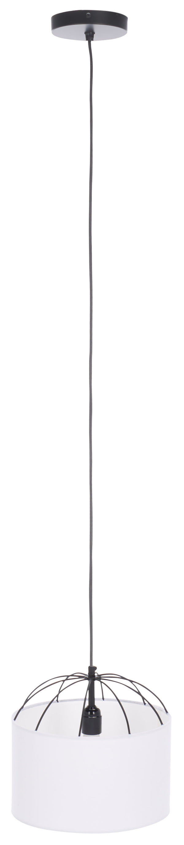 Safavieh Noomi, 12-inch Modern Table Lamp In White/Black - Elegant Metal & Fabric Design For Any Space White ,Black Fabric & Metal Pnd3001a