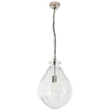 Safavieh Kinney, 18 Inch, Clear/Nickle, Glass/Iron Pendant PND3003A